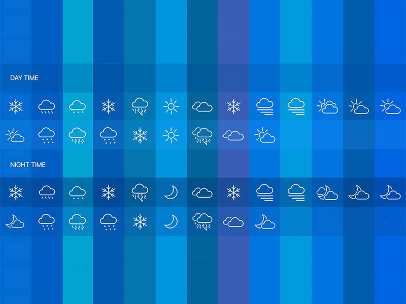 800x600 Weather Icons Pack Freebie