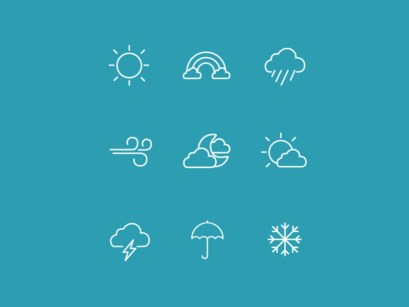 800x600 Weather Icons