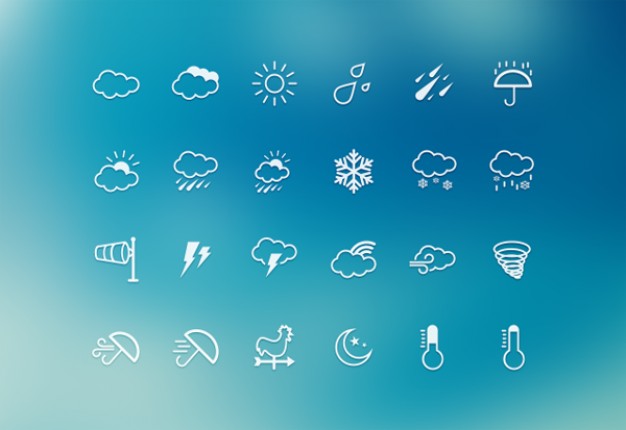 626x430 Weather Icon Set Vector Free Download
