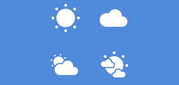 590x281 Free Weather Icon Sets With Minimal Designs