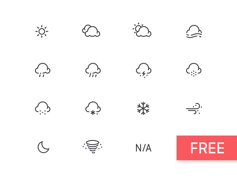 800x600 Stunning Weather Icon Sets Collection