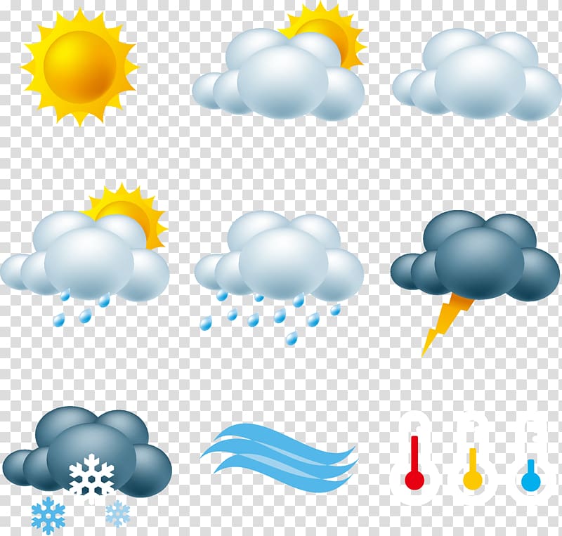 800x763 Assorted Weather Guide Illustration, Weather Forecasting Icon