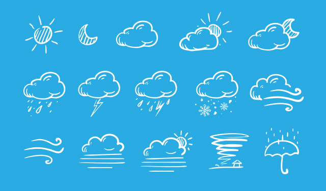 640x376 Latest Free Weather Icon Sets For Designers