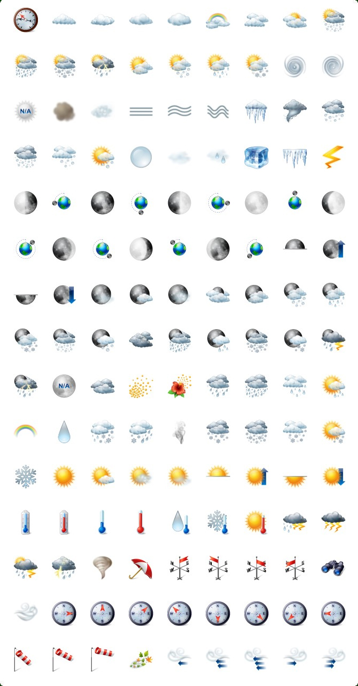 698x1336 Vista Style Weather Icons Set With Custom Icon Design Service