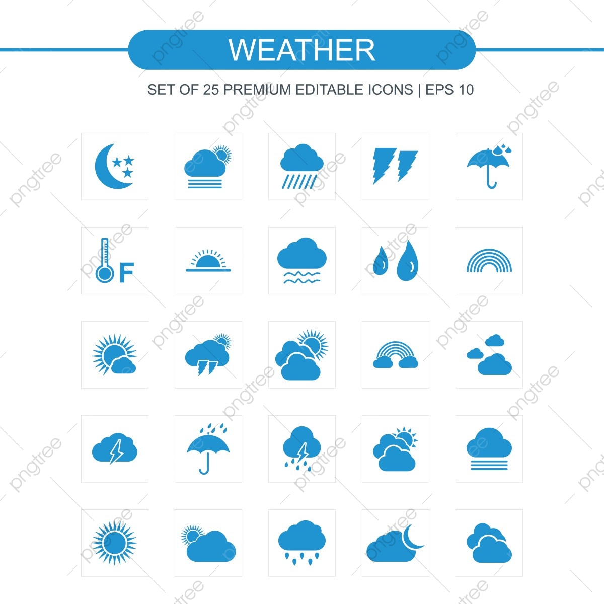 1200x1200 Weather Icons Set Blue, Weather, Icon, Sun Png And Vector