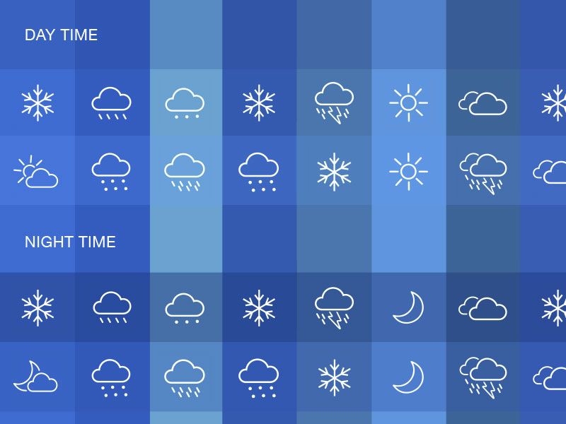 800x600 Weather Icons Set Sketch Freebie