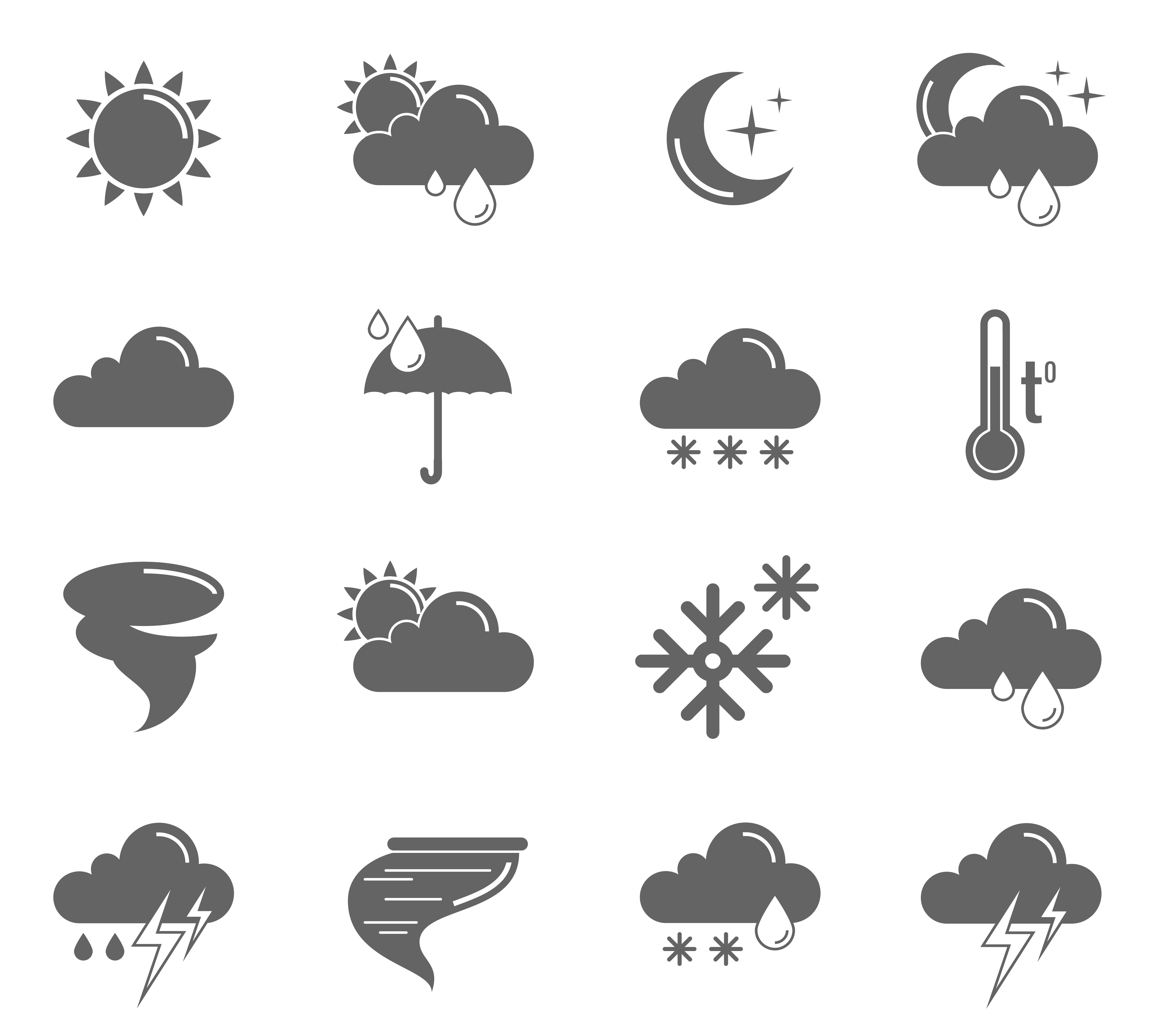 Weather Icon Set at Vectorified.com | Collection of Weather Icon Set ...