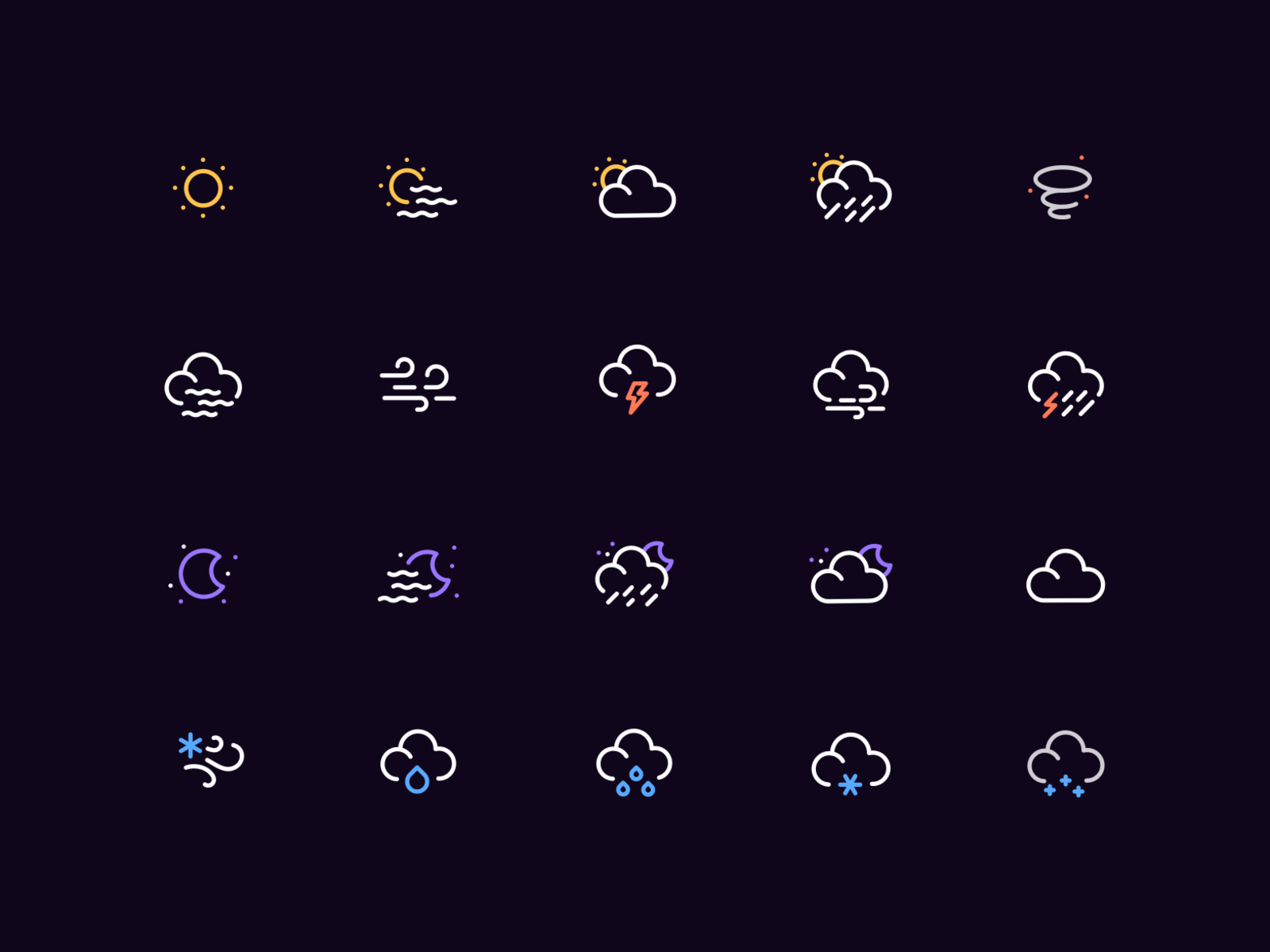 1600x1199 Weather Icon Set