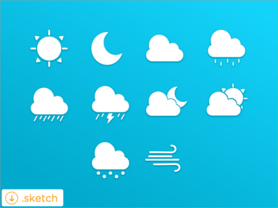 400x300 Best Free Weather Icon Sets