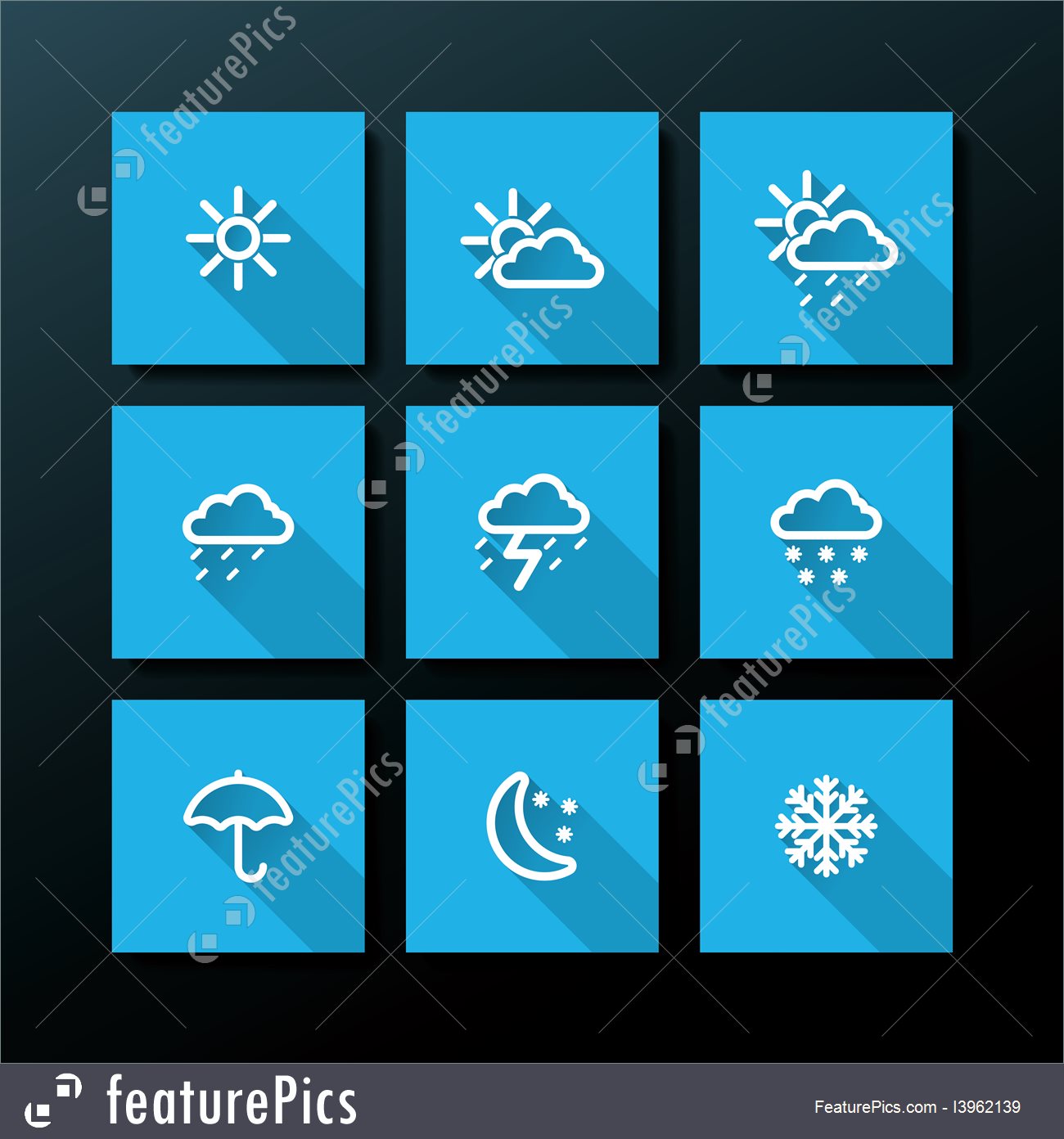 1300x1392 Emblems And Symbols Weather Icon Set