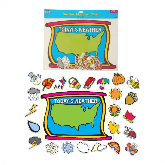 650x650 Weather Map Icon Chart