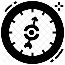 256x256 Weather Radar Icon Of Glyph Style