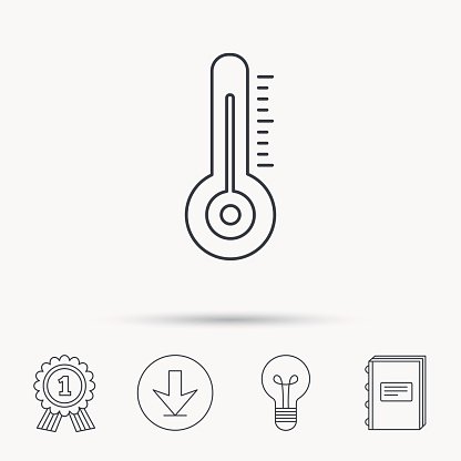 416x416 Thermometer Weather Temperature Premium Clipart