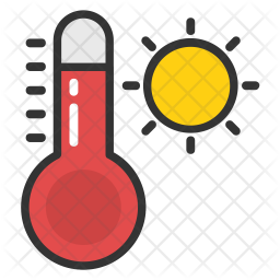 256x256 Weather Thermometer Icon Of Colored Outline Style