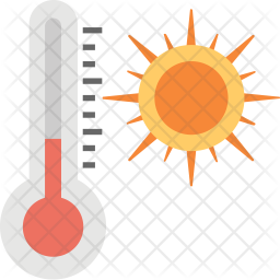 256x256 Weather Thermometer Icon Of Flat Style