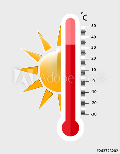 390x500 Heat Thermometer Icon