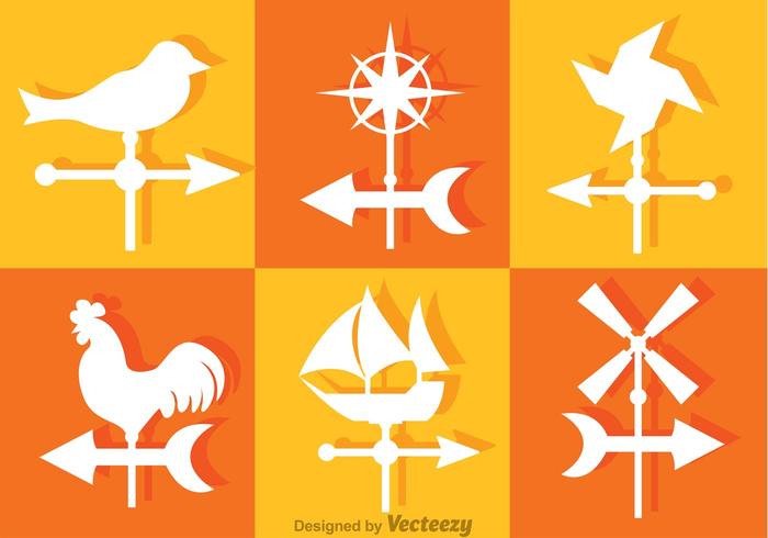 700x490 Weather Vane Vector Icons