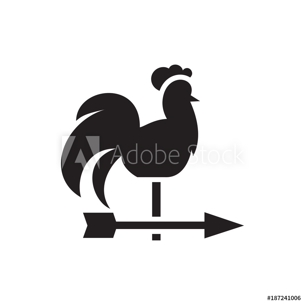 1000x1000 Photo Art Print Weather Vane Icon Illustration Europosters