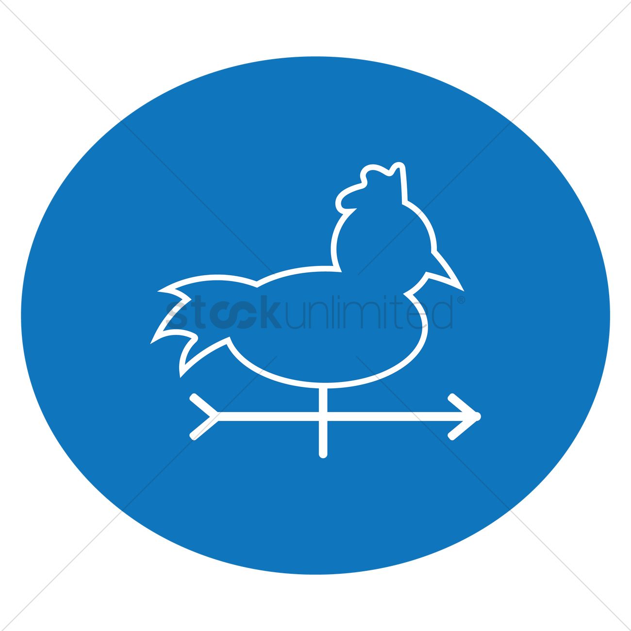 1300x1300 Weather Vane Icon Vector Image