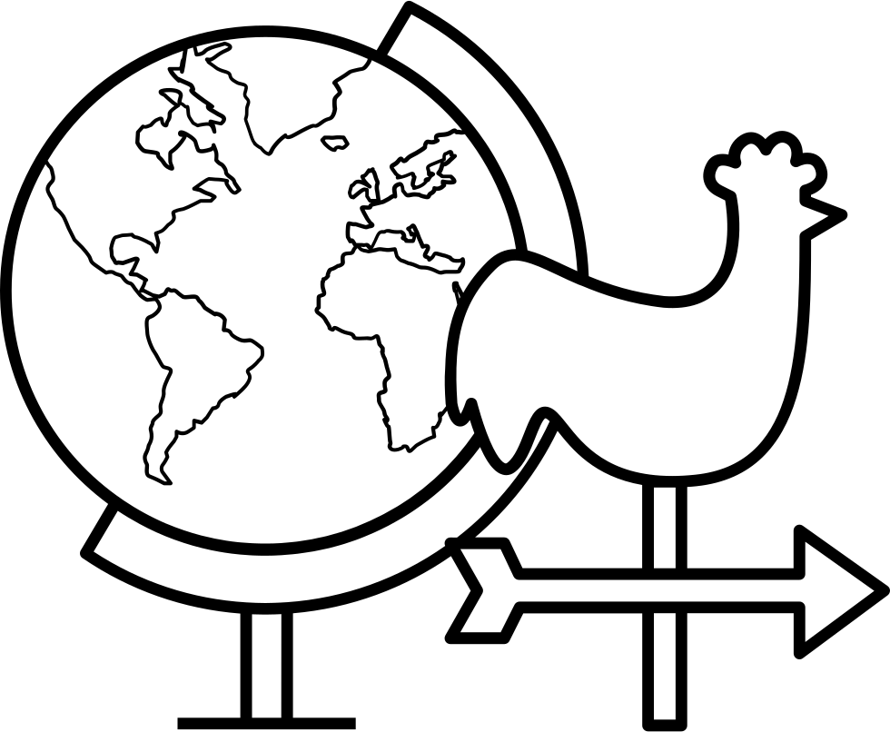 980x806 Rooster Weather Vane And Earth Globe Png Icon Free Download