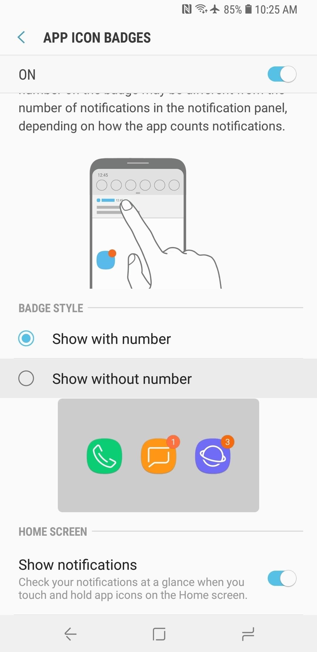 1080x2220 How To Disable App Icon Badges Unread Counts On Your Galaxy