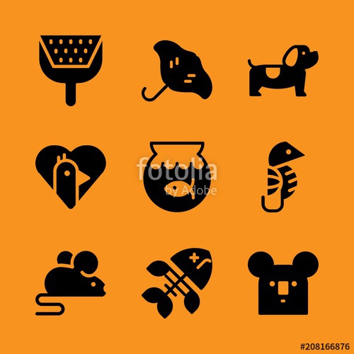 500x500 Silhouette, Sky, Glow And Weave Icon Set Vector Illustration