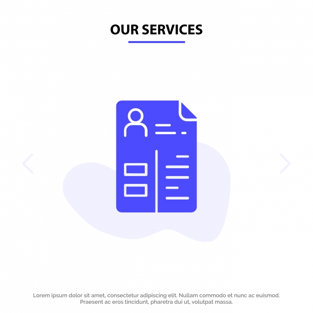 640x640 Our Services Curriculum Cv Job Portfolio Solid Glyph Icon Web