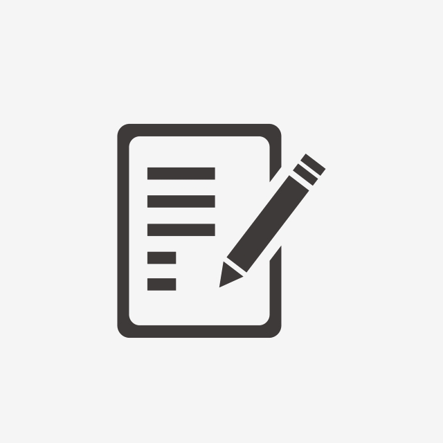 640x640 Cartoon Black Official Writing Icon Free Button Illustration, Ui