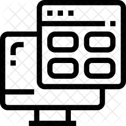 256x256 Web Application Icon Of Line Style