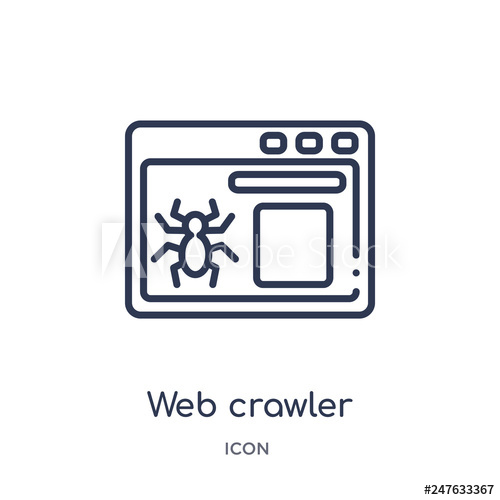 Web Crawler Icon From User Interface Outline Collection Thin Line 500x500 Web Crawler Icon From User Interface Outline Collection Thin Line