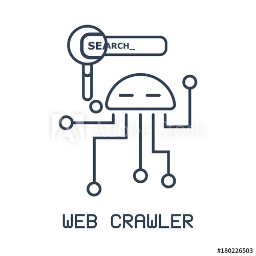 Isolated Robot Icon In A Linear Flat Style The Concept Of Web 500x500 Isolated Robot Icon In A Linear Flat Style The Concept Of Web
