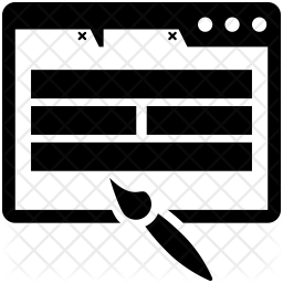 256x256 Web Design Services Icon Of Glyph Style