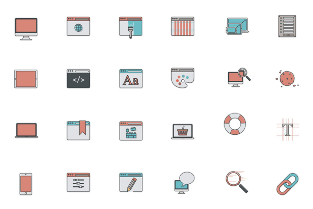 620x414 Free Download Web Design Icon Set