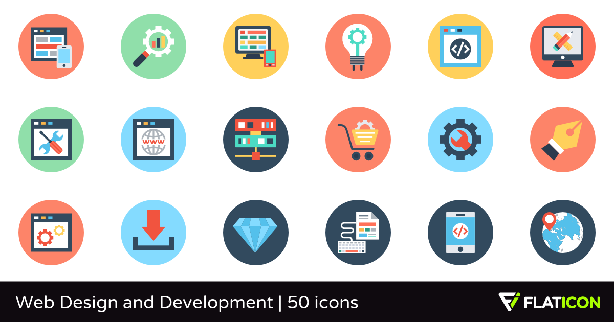 1200x630 Web Design And Development Free Icons