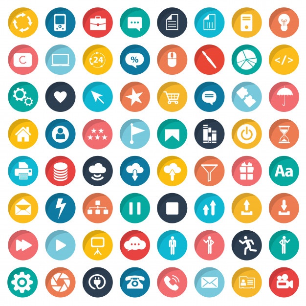 626x626 Web Design Icon Set Vector Free Download