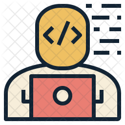 Web Developer Icon Of Colored Outline Style 256x256 Web Developer Icon Of Colored Outline Style