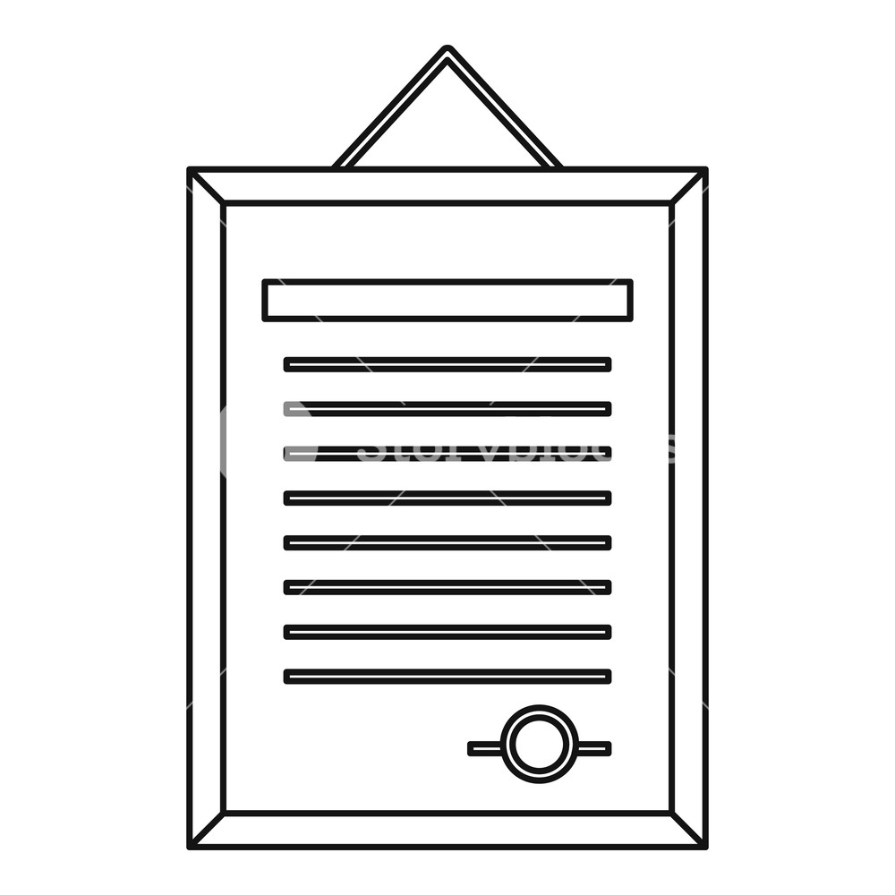 1000x1000 Form Icon Outline Illustration Of Form Vector Icon For Web