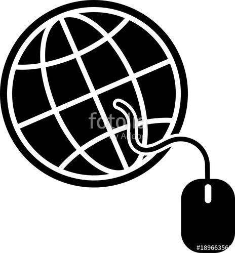464x500 Go To Web, Mouse, Globe Icon, Stock Image And Royalty Free Vector