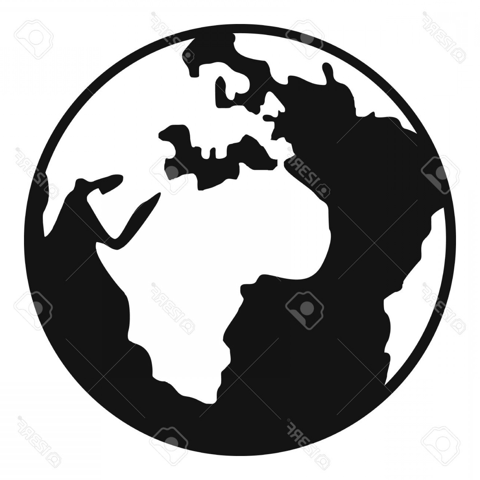 1560x1560 Photostock Vector Earth Globe Icon Simple Illustration Of Earth