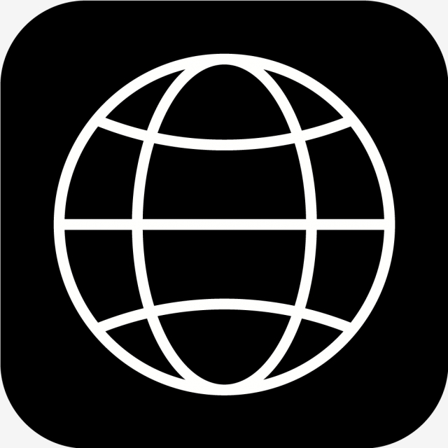 640x640 Vector Web Icon, Globe Icon, Web Icon, Site Icon Png And Vector