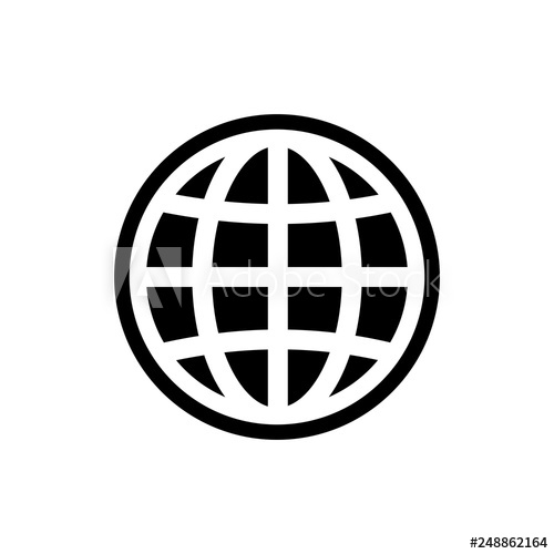 500x500 Web, Globe Icon Symbol Vector