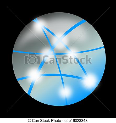 443x470 Web Globe Icon Illustrated Icon Of Web Globe On Black Background