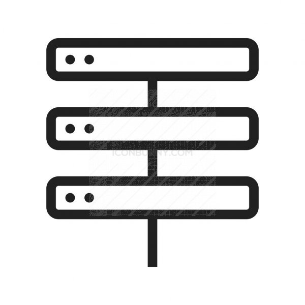 600x600 Web Hosting Line Icon