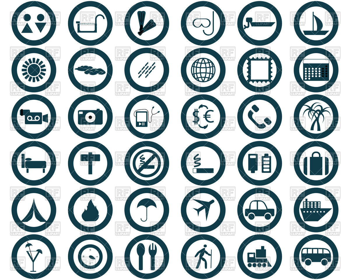 1200x960 Travel Set Of Different Web Icons Vector Image Of Icons