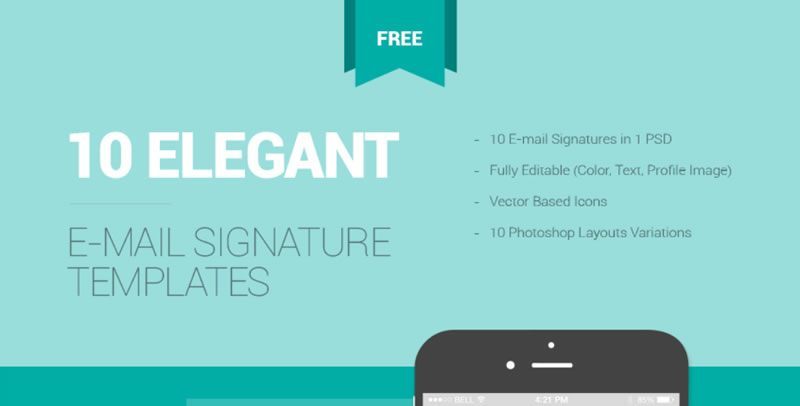 Free Email Signature Templates With Awesome Designs Best 800x406 Free Email Signature Templates With Awesome Designs Best