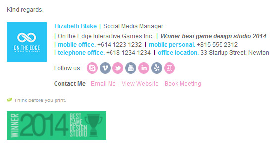 Email Signature Design Inspiration 561x299 Email Signature Design Inspiration