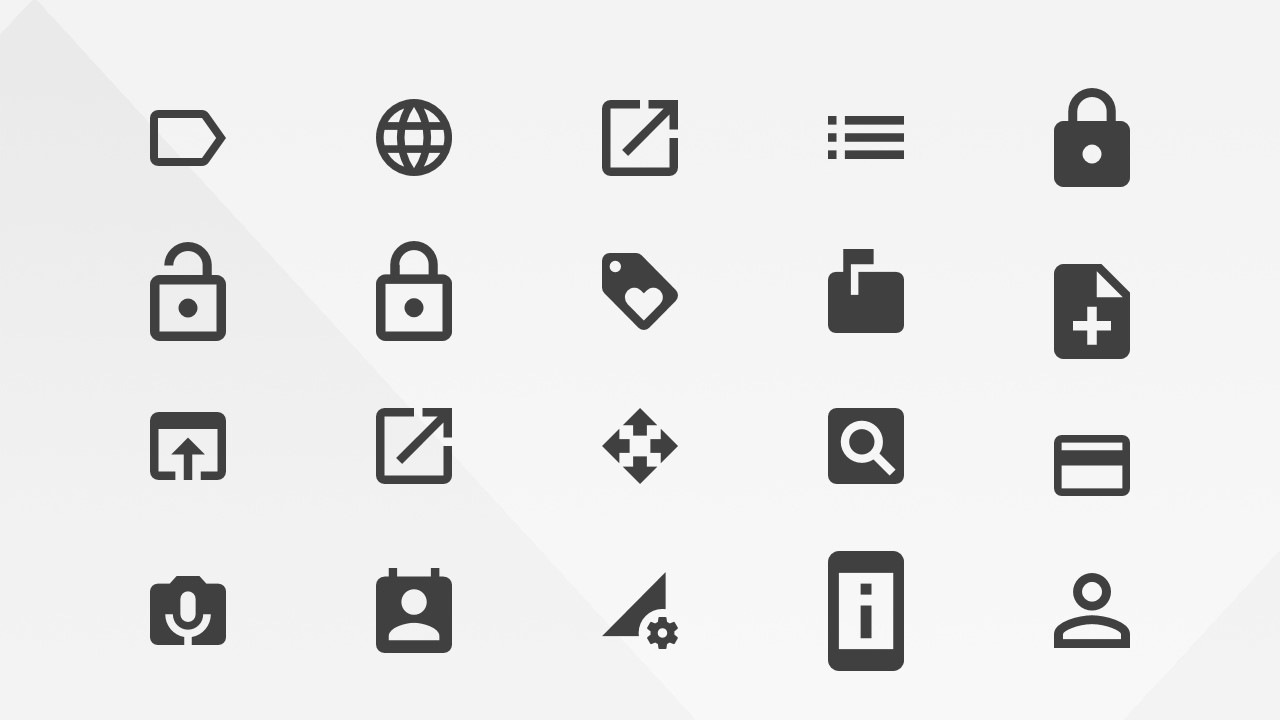 Google Materials Actions Icons For Powerpoint 1280x720 Google Materials Actions Icons For Powerpoint