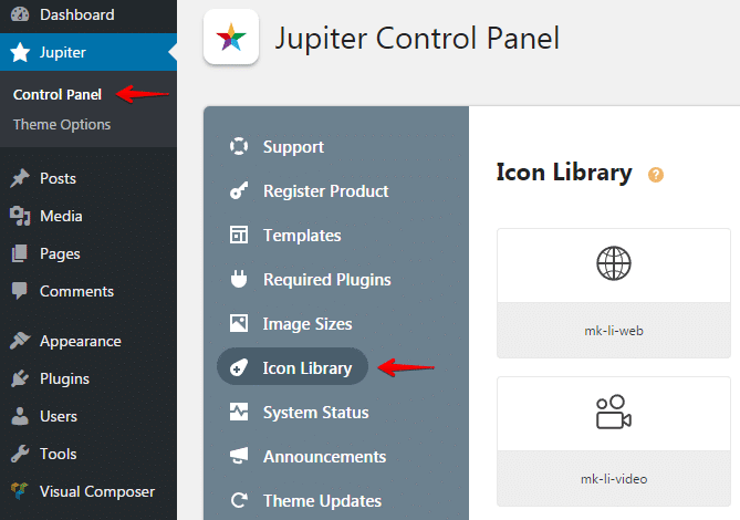 Web Design Trends Jupiter Control Panel Icon Library 669x470 Web Design Trends Jupiter Control Panel Icon Library