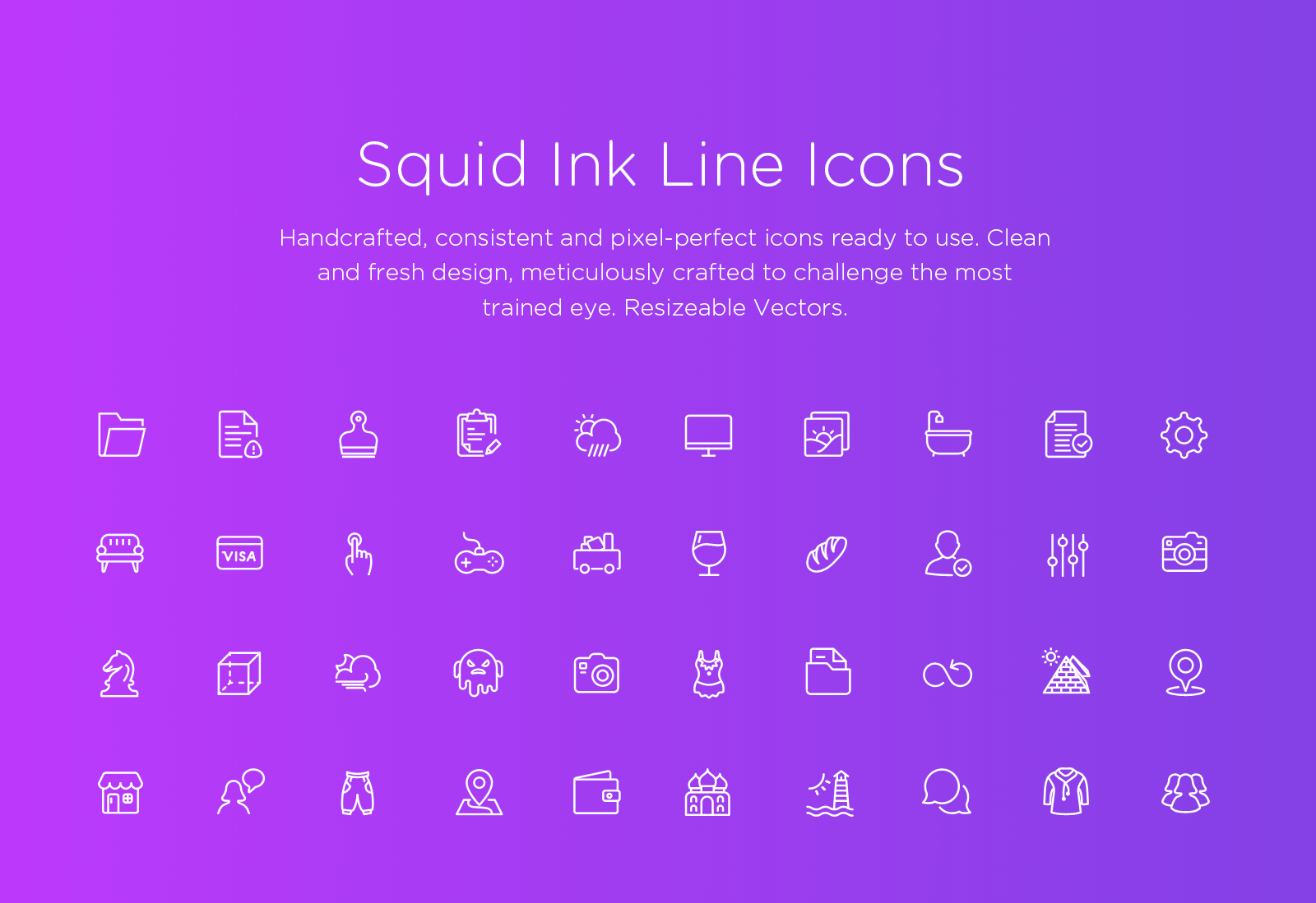 Squid Ink Professional Web Icons Line Icons 1600x1099 Squid Ink Professional Web Icons Line Icons