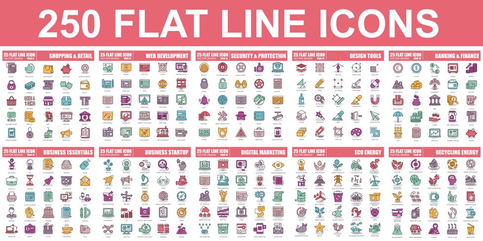 Thin Line Pictogram Icon Pack Vector 980x490 Thin Line Pictogram Icon Pack Vector